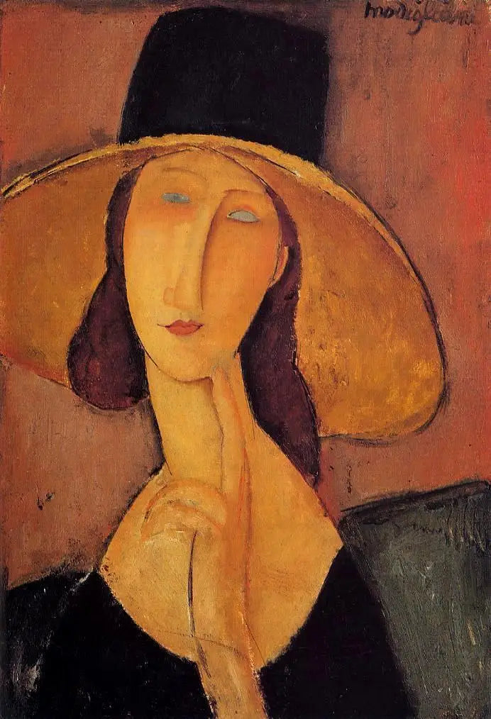 Jeanne Hébuterne with the Large Hat - Amedeo Modigliani