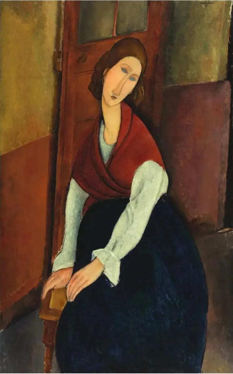 Jeanne Hébuterne in front of a door - Amedeo Modigliani