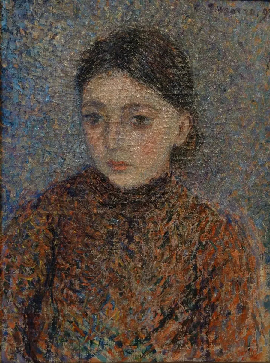 Jeanne Pissarro, known as Cocotte, in Bust - Camille Pissarro