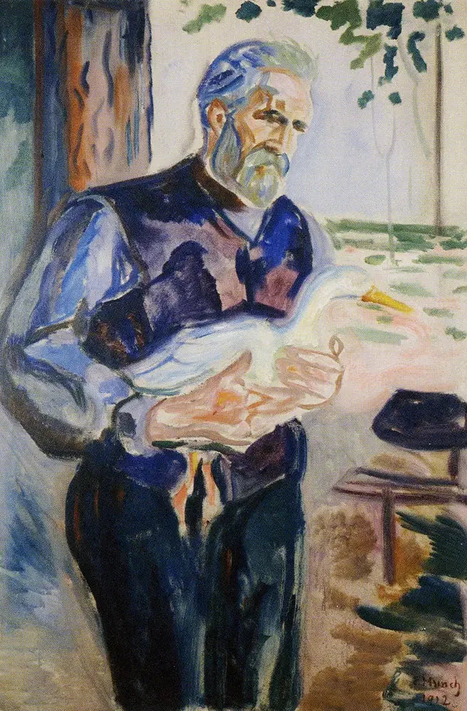 Jensen with a Duck - Edvard Munch