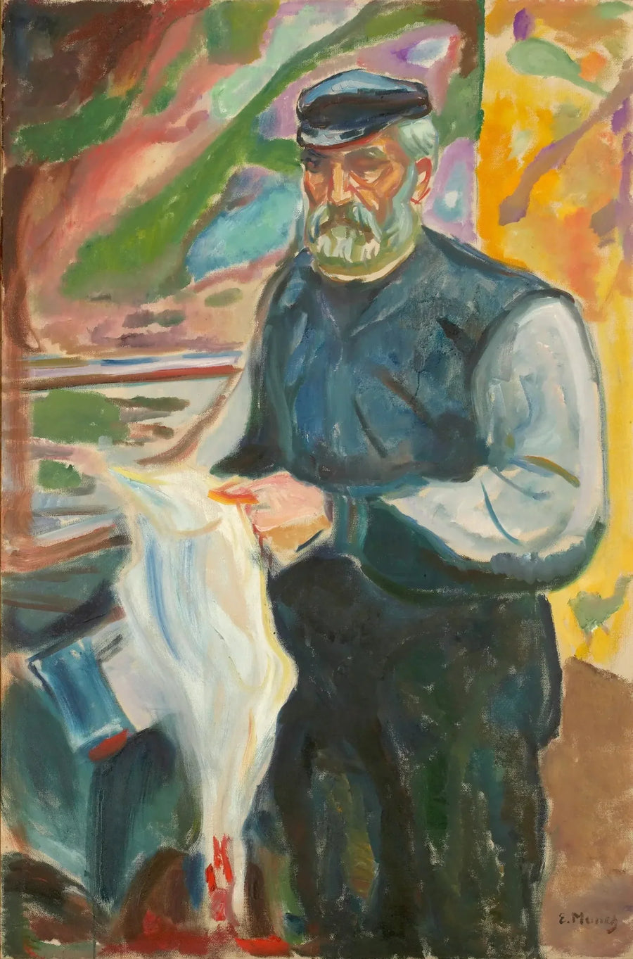 Jensen with a Dead Duck - Edvard Munch