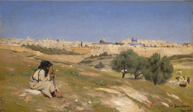 Jerusalem seen from the southeast - H. A. Brendekilde