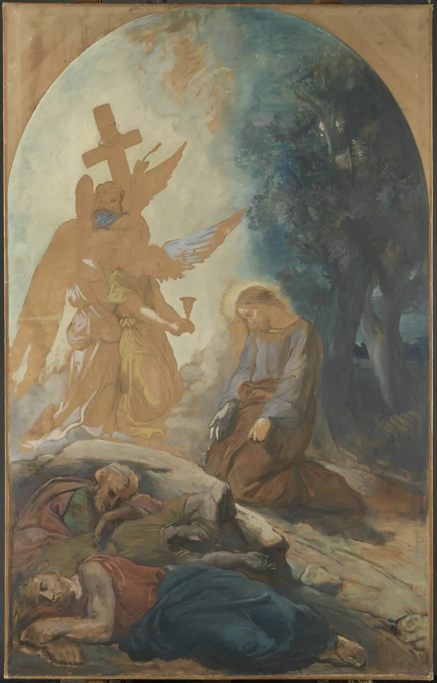 Jesus in the Garden of Olives - Théodore Chassériau