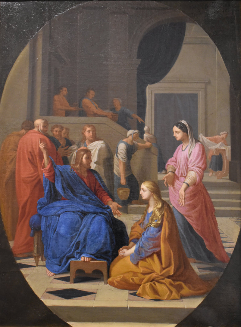 Jesus with Martha and Mary - Eustache Le Sueur