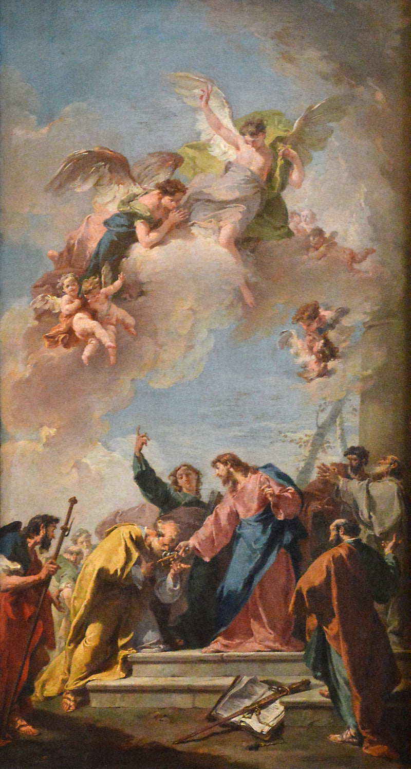 Jesus Christ Giving the Keys to Heaven to Saint Peter - Giovanni Battista Pittoni