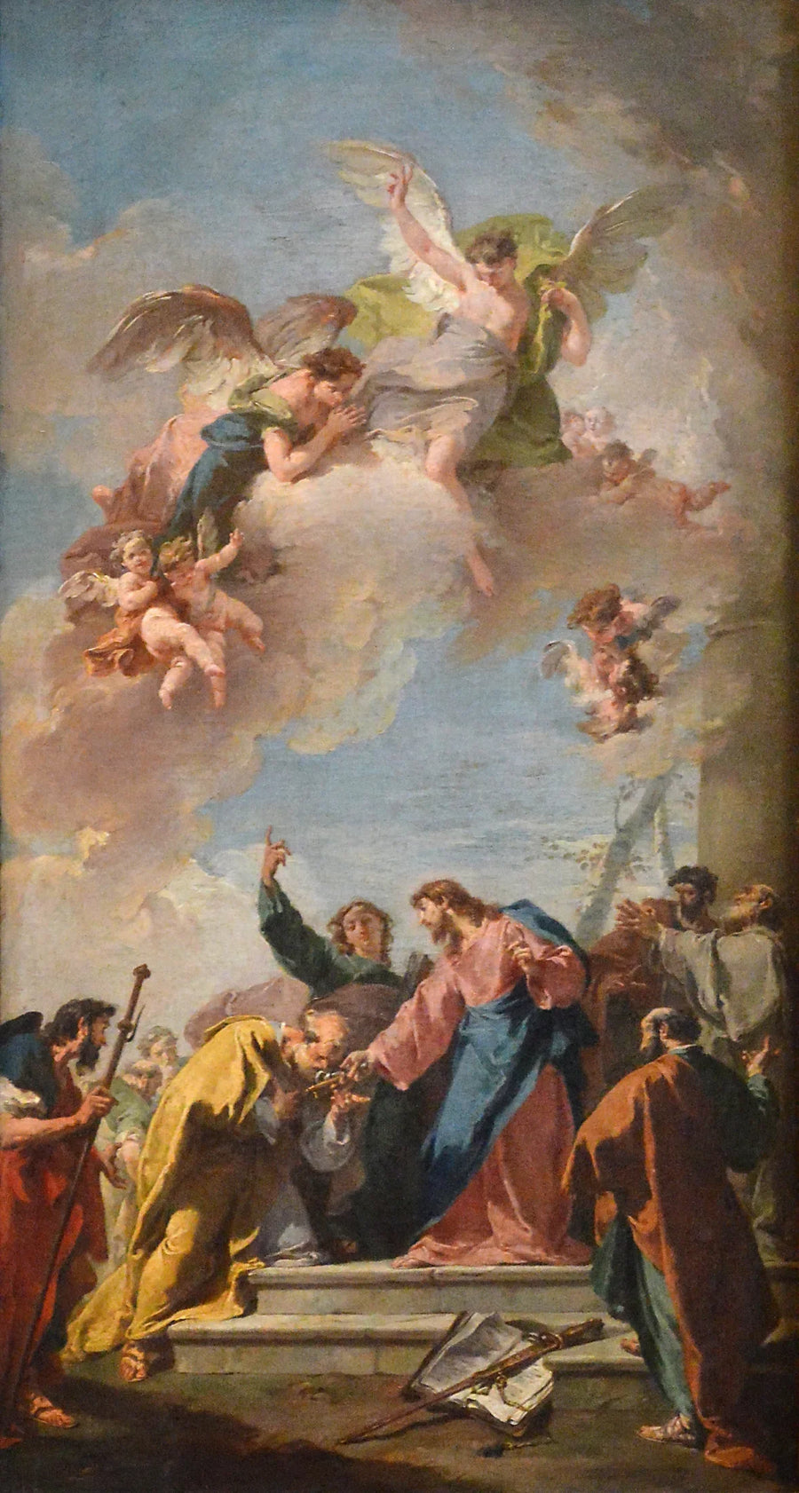 Jesus Christ Giving the Keys to Heaven to Saint Peter - Giovanni Battista Pittoni