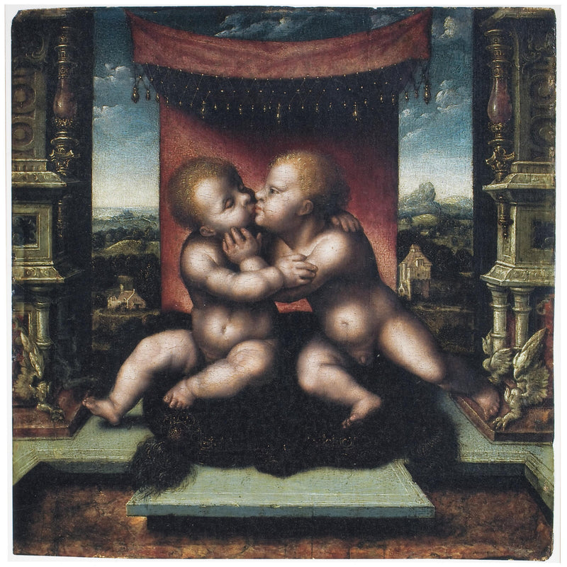 Jesus Christ and John the Baptist as children, second quarter of the 16th century - Joos van Cleve