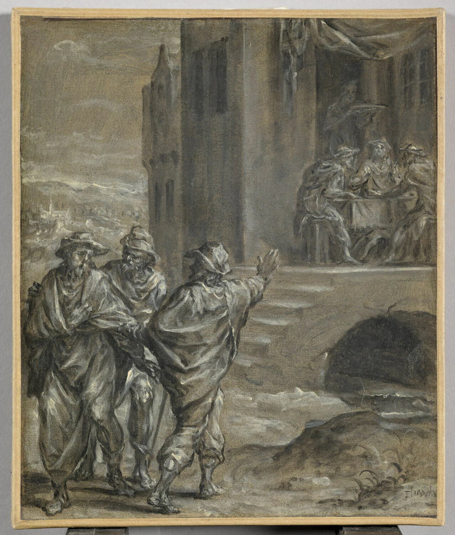 Jésus et les disciples d'Emmaüs - Dirck Barendsz.