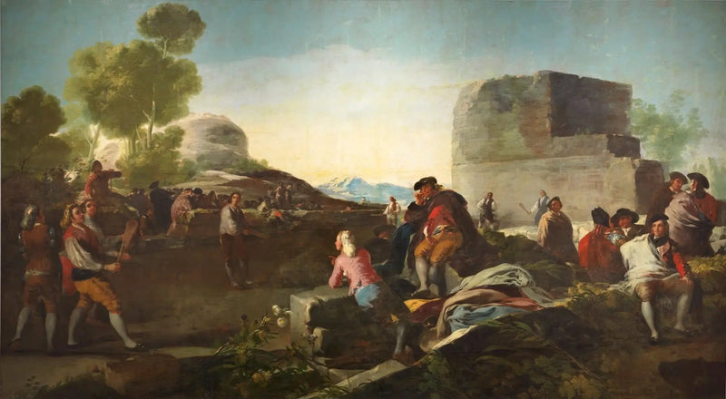 ball game with racket - Francisco de Goya