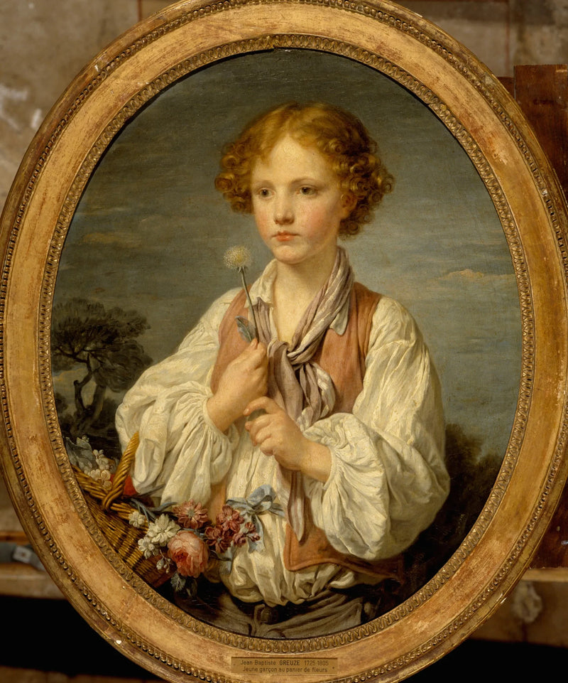 Young Shepherd Casting the Lots to Know if He Is Loved by His Shepherdess - Jean-Baptiste Greuze