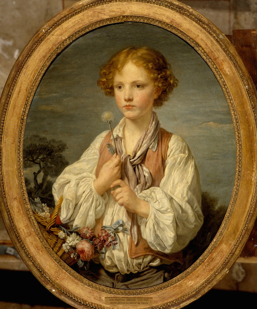 Young Shepherd Casting the Lots to Know if He Is Loved by His Shepherdess - Jean-Baptiste Greuze