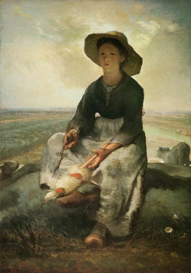 Young Shepherdess - Jean-François Millet