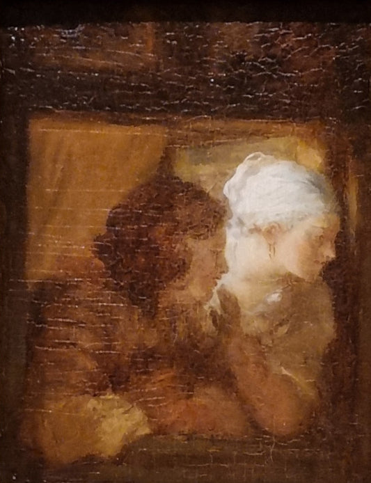 Young couple at the window - Jean-Honoré Fragonard