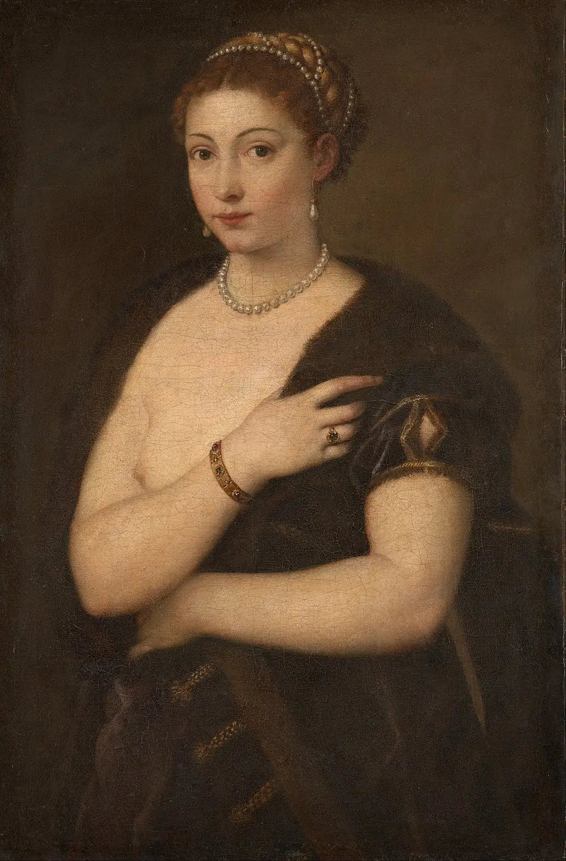 Young Woman with Fur - Titian