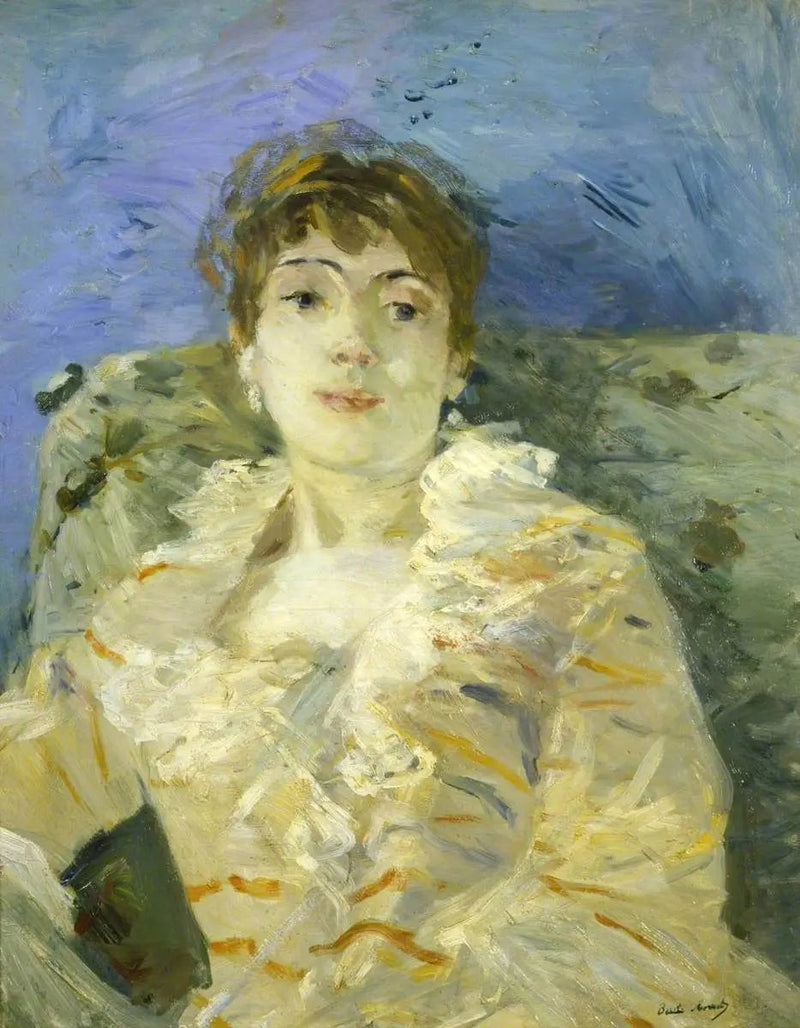 Young Woman on the Sofa - Berthe Morisot