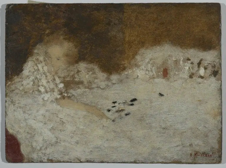 Young Woman in Bed - Édouard Vuillard
