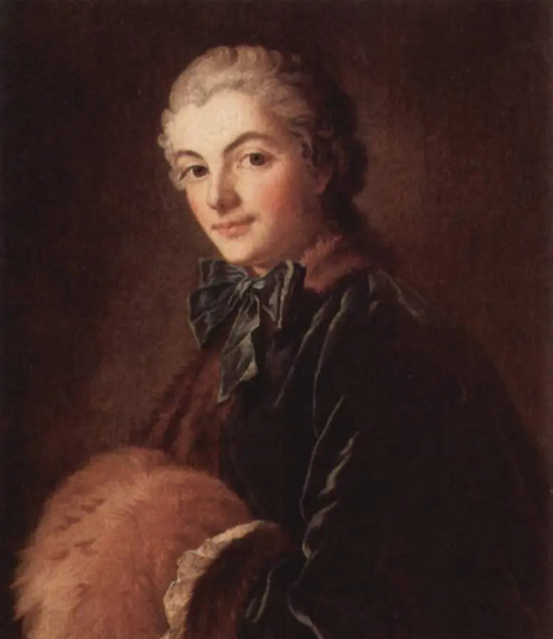 Young Woman with a Muff - François Boucher