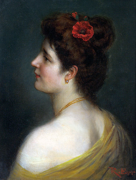 Jeune femme aux coquelicots – Rudolf Epp