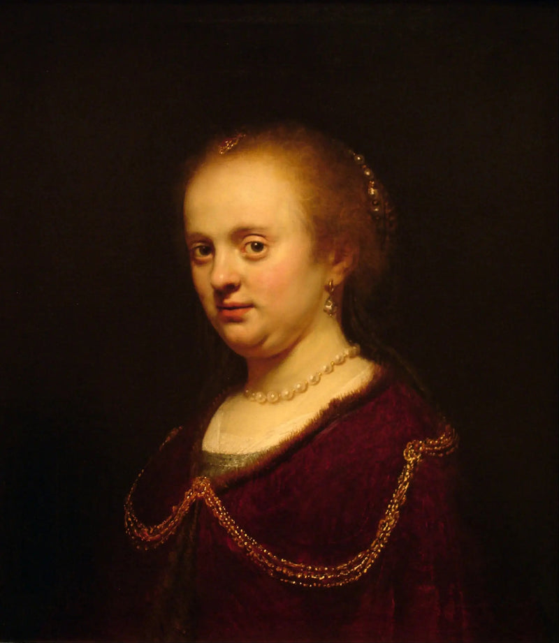 Young Woman with a Gold Chain - Rembrandt