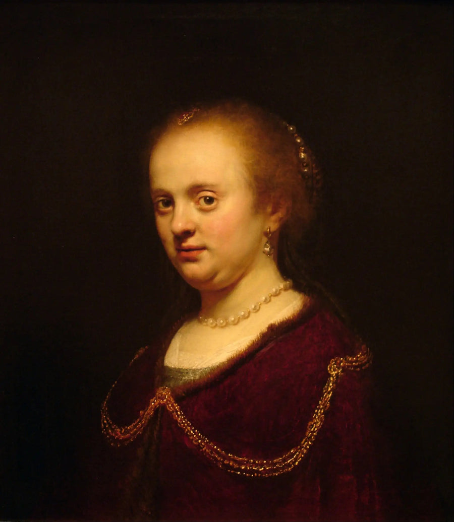 Young Woman with a Gold Chain - Rembrandt