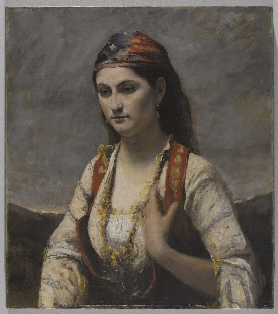 Young Woman of Albano - Jean-Baptiste Camille Corot