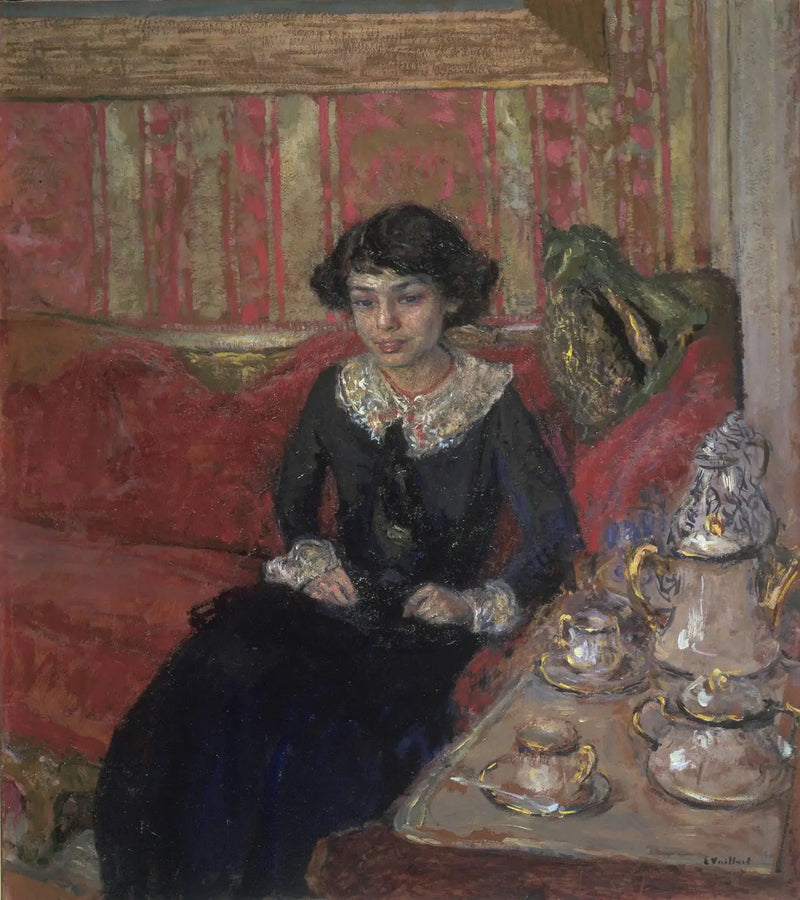 Young woman in an interior - Édouard Vuillard
