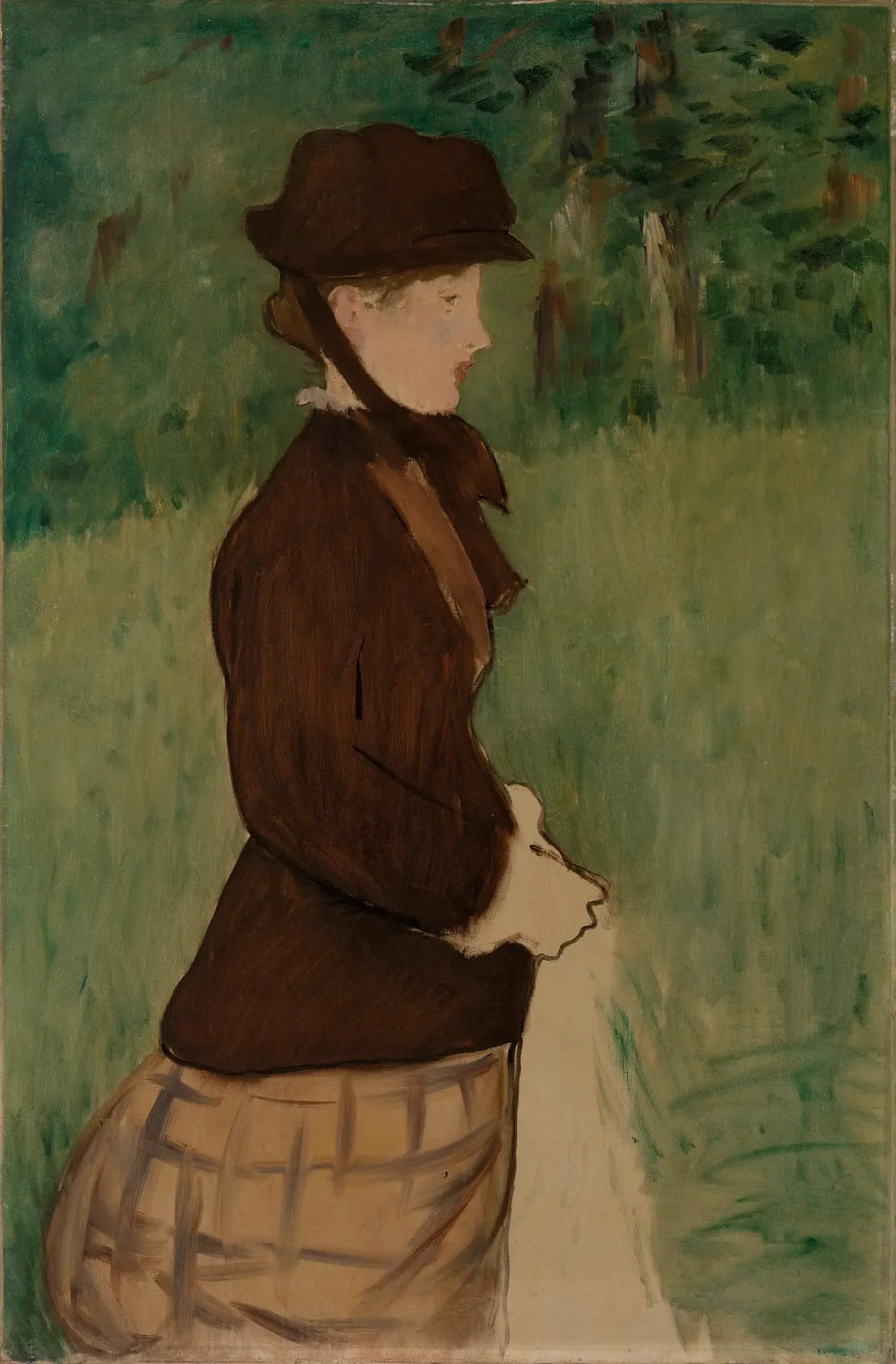 Young Woman in a Garden - Édouard Manet
