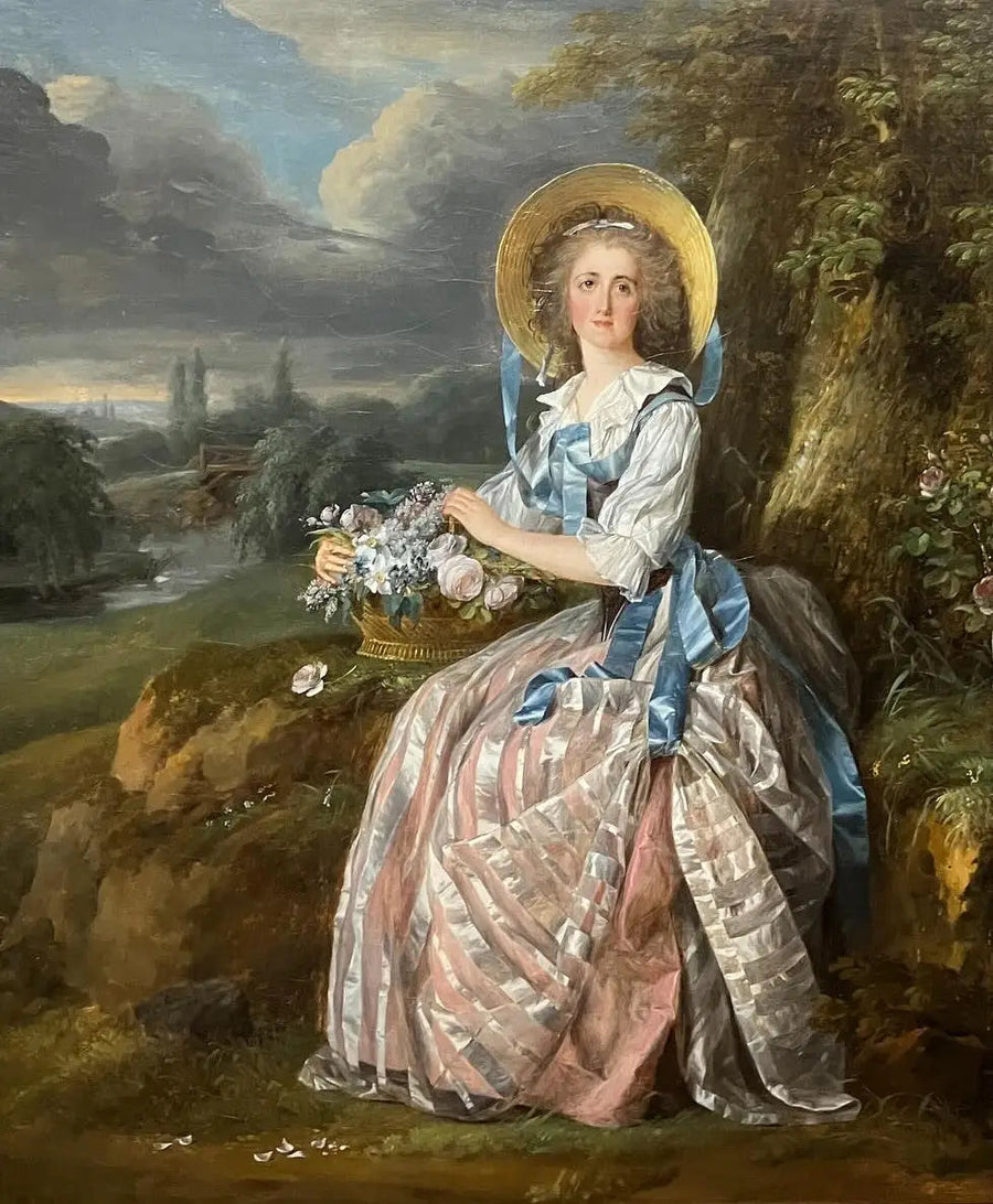 Young woman in a landscape - Marie-Guillemine Benoist