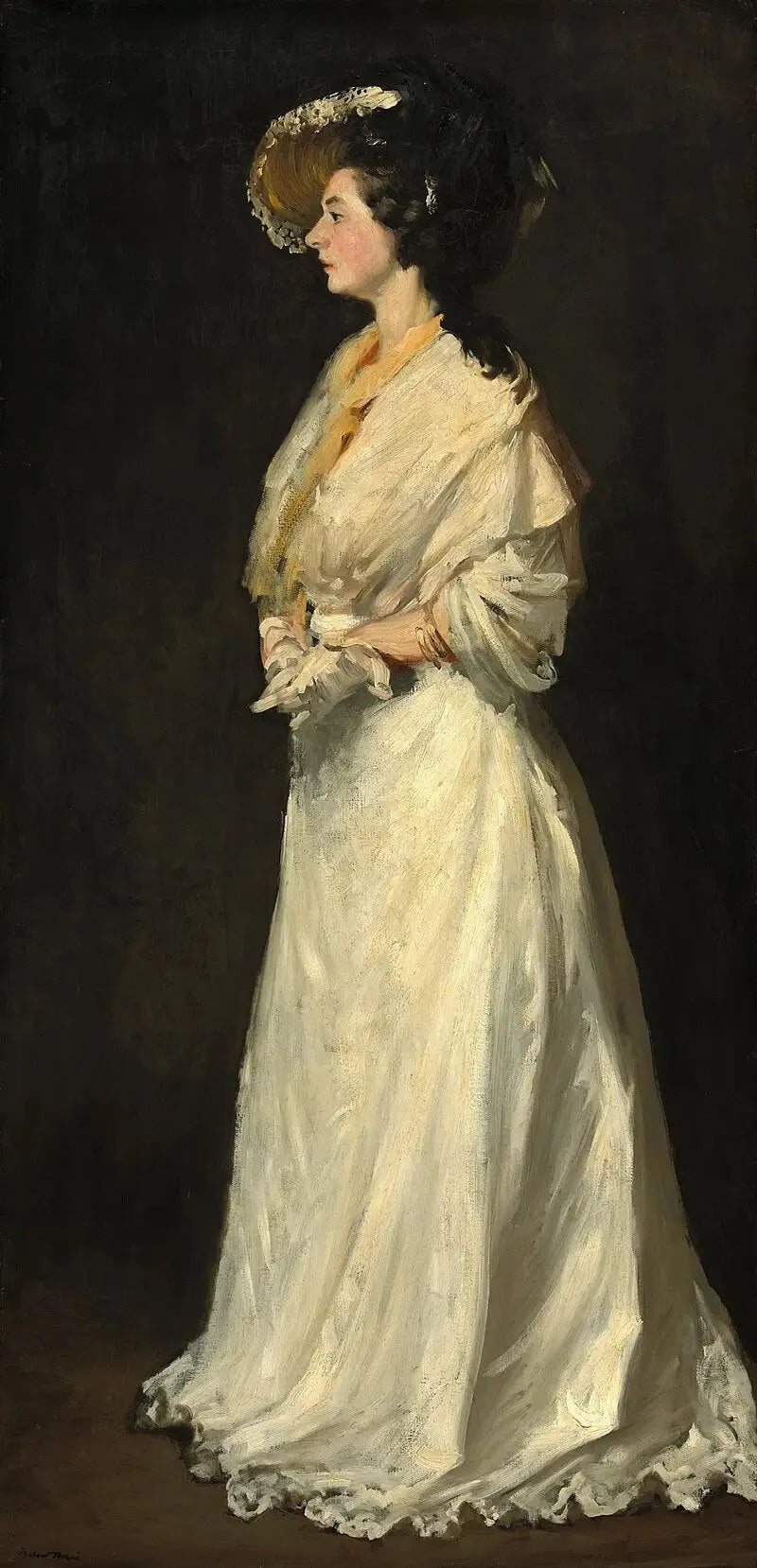 Young Woman in White - Robert Henri