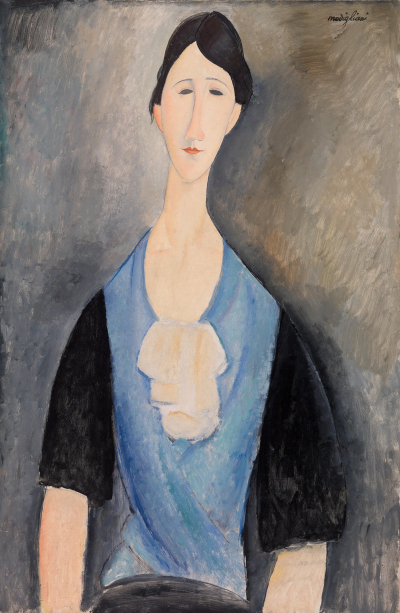 Young Woman in Blue (Giovane donna in azzurro) - Amedeo Modigliani