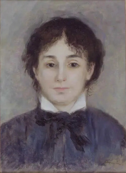 Young Woman in Blue - Pierre-Auguste Renoir