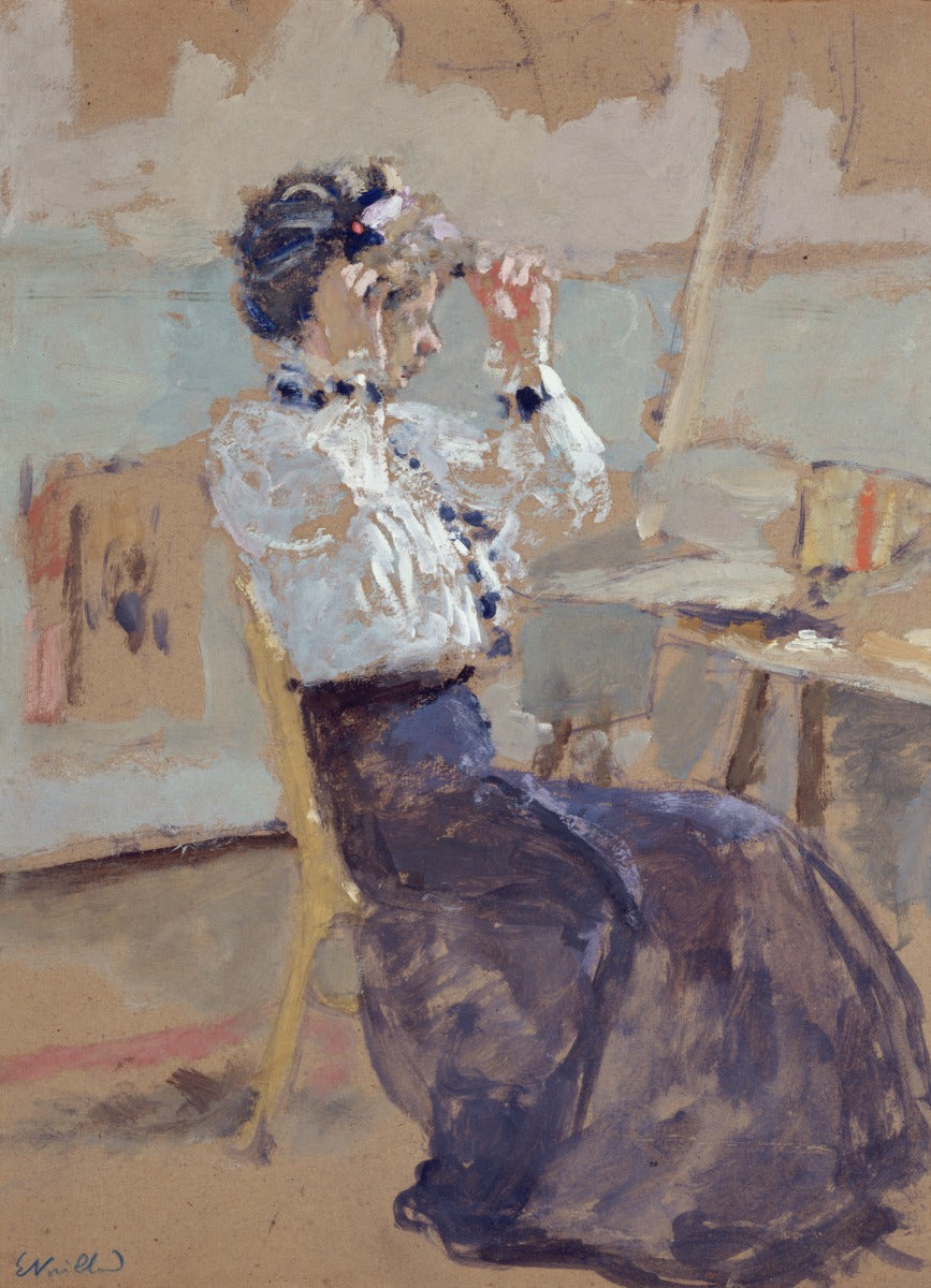 Jeune femme impose un chapeau - Édouard Vuillard - Alpha Reproduction