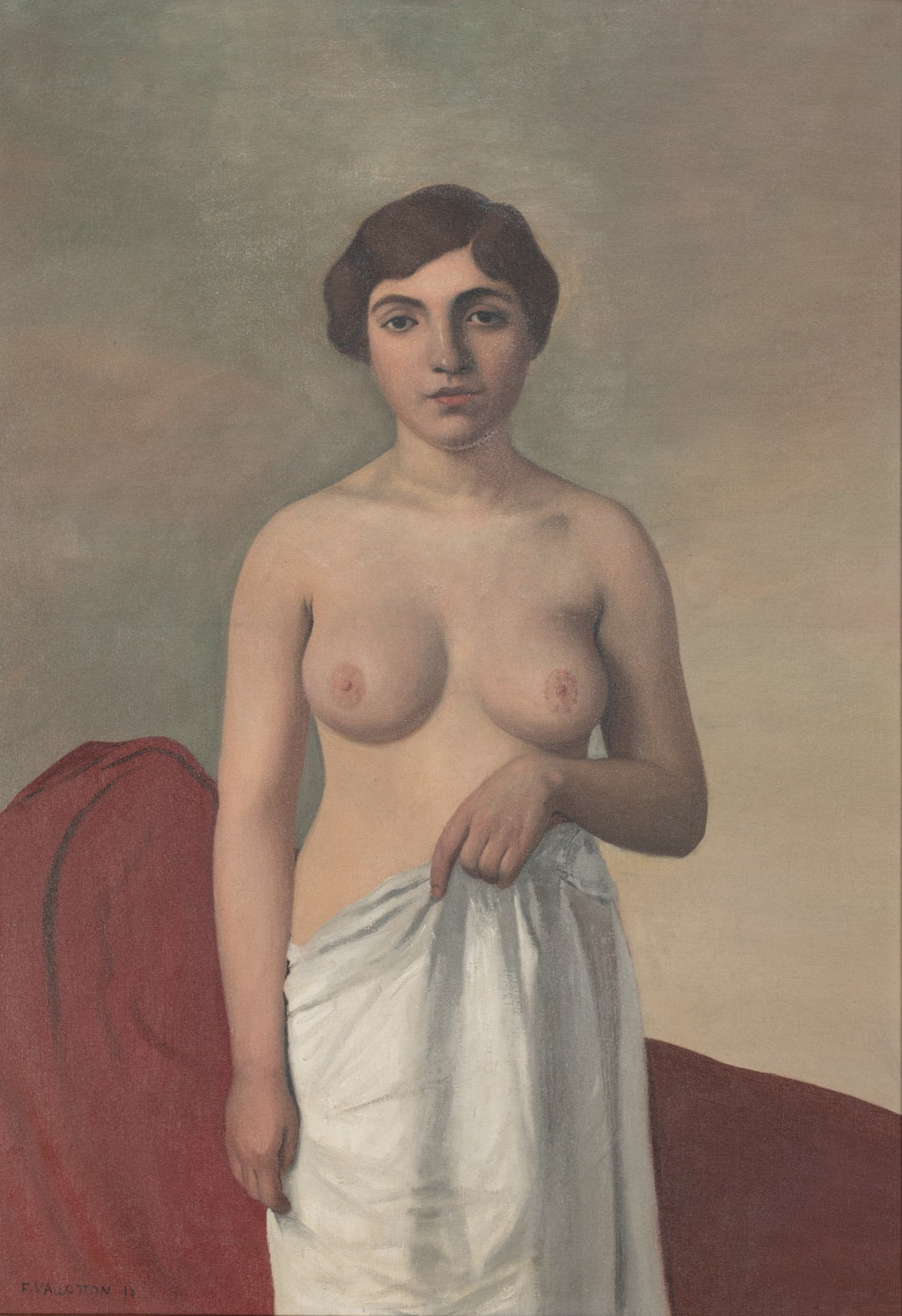 Young nude woman standing - Félix Vallotton