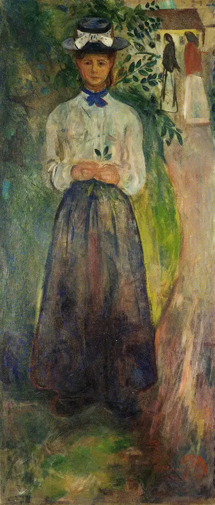 Young Woman among the Plants - Edvard Munch