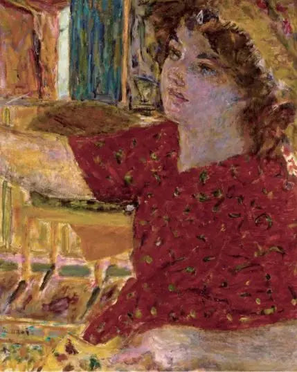 YOUNG WOMAN PAINTING - Pierre Bonnard