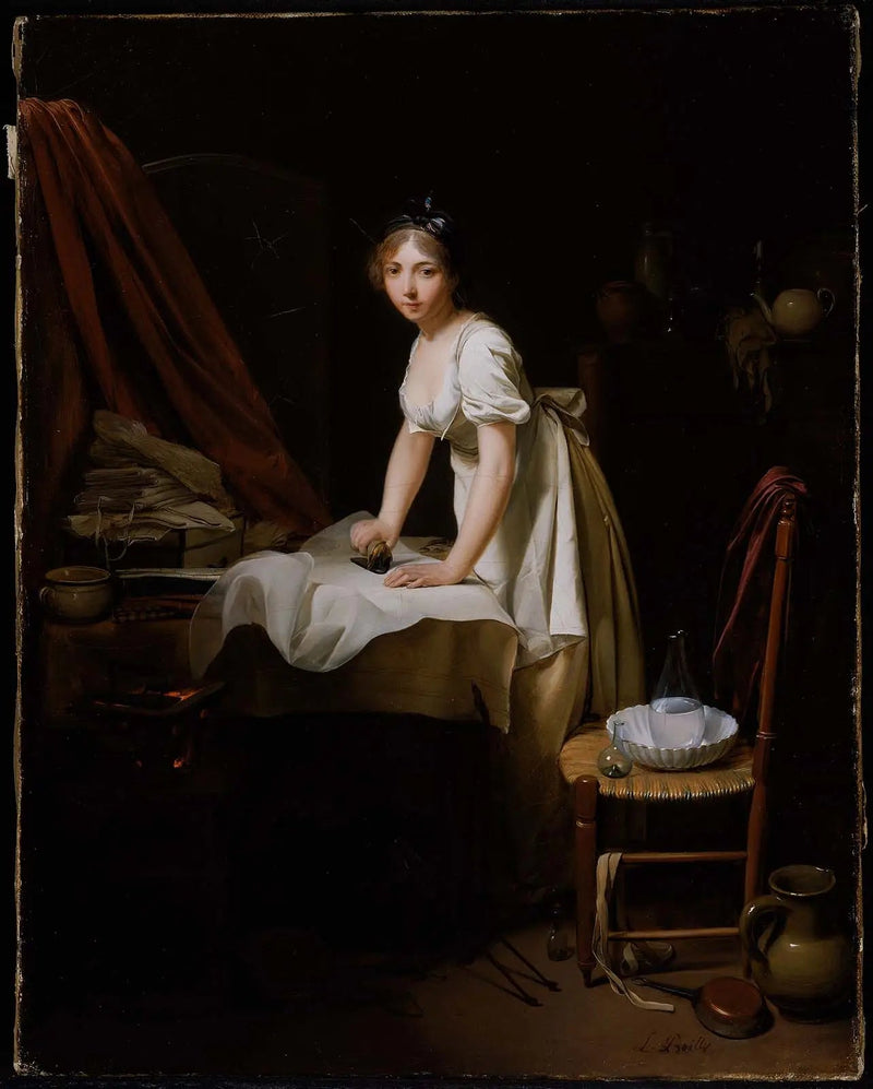 Young woman ironing - Louis-Léopold Boilly