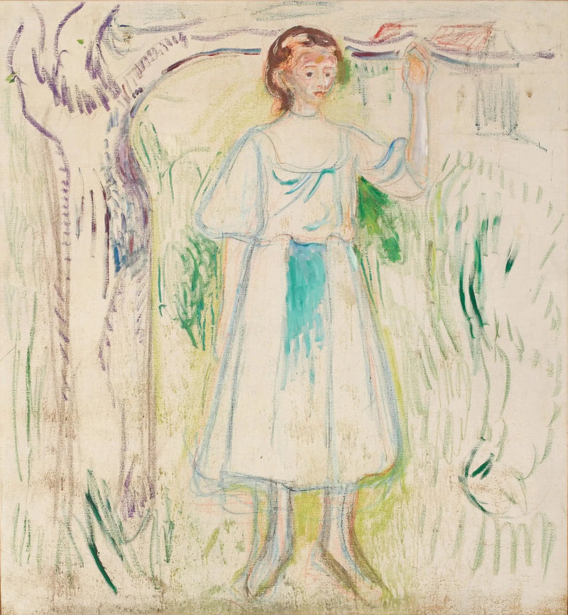 Young Woman Under a Tree - Edvard Munch