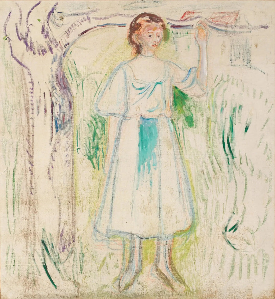 Young Woman Under a Tree - Edvard Munch