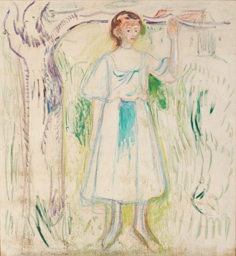 Young Woman Under a Tree - Edvard Munch