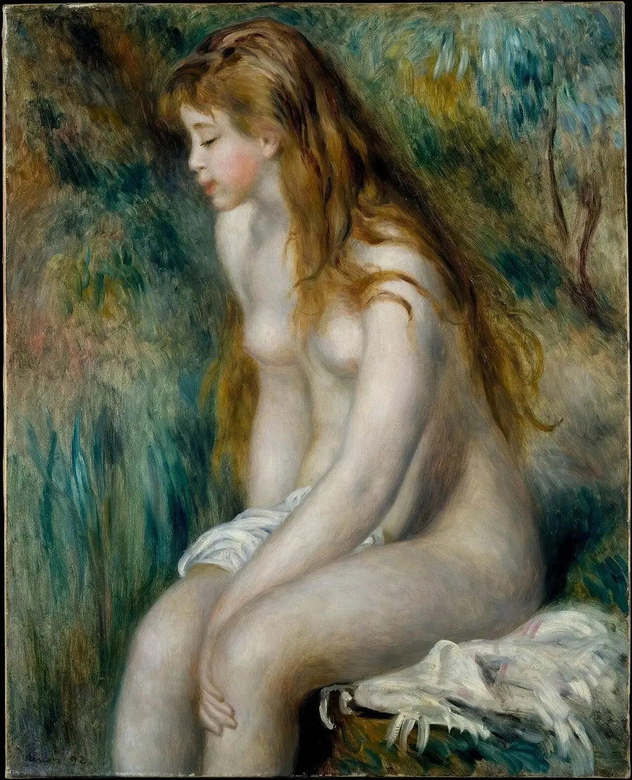 Young Girl at the Bath - Pierre-Auguste Renoir