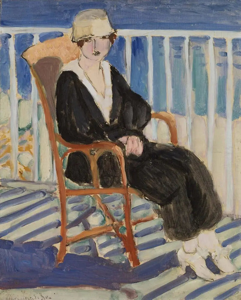 Young Girl on the Balcony by the Sea - Henri Matisse