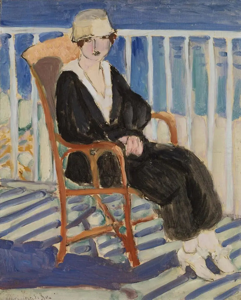 Young Girl on the Balcony by the Sea - Henri Matisse