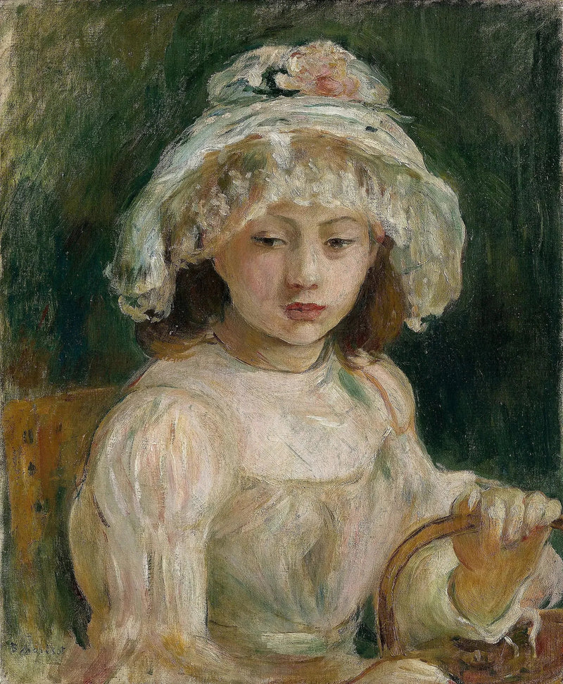 Young Girl with a Hat - Berthe Morisot