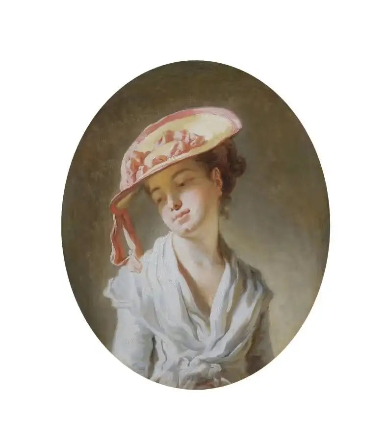 Young Girl with Hat - Jean-Honoré Fragonard