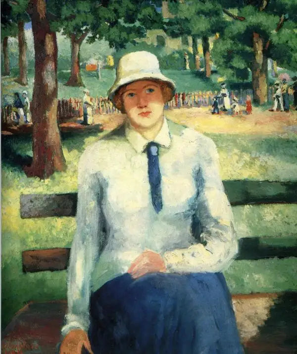 Young Girl at the Job Center (Red-haired Girl) - Kazimir Malevich
