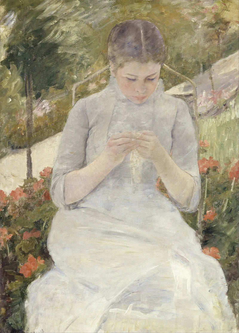 Young Girl in the Garden - Mary Cassatt