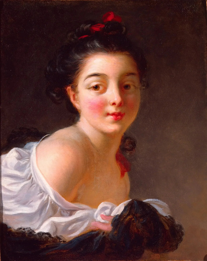 Brunette girl - Jean-Honoré Fragonard