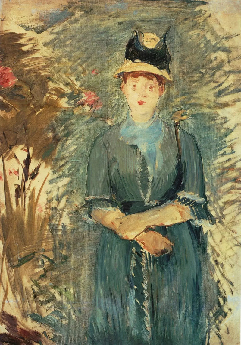 Young Girl in the Flowers - Édouard Manet