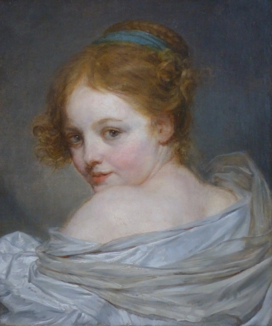 Young Girl from Behind - Jean-Baptiste Greuze