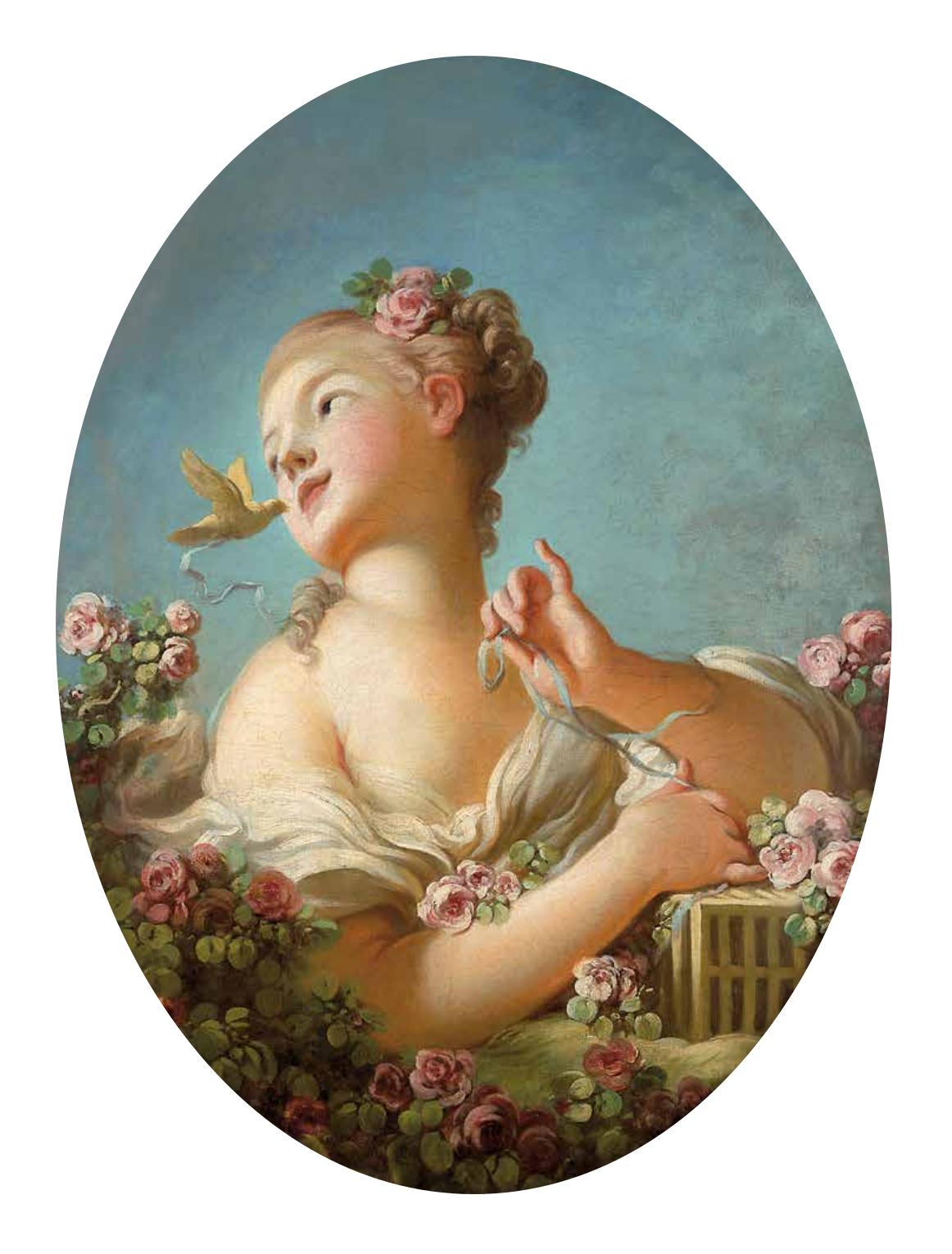 Young Girl releasing a bird from its cage - Jean-Honoré Fragonard